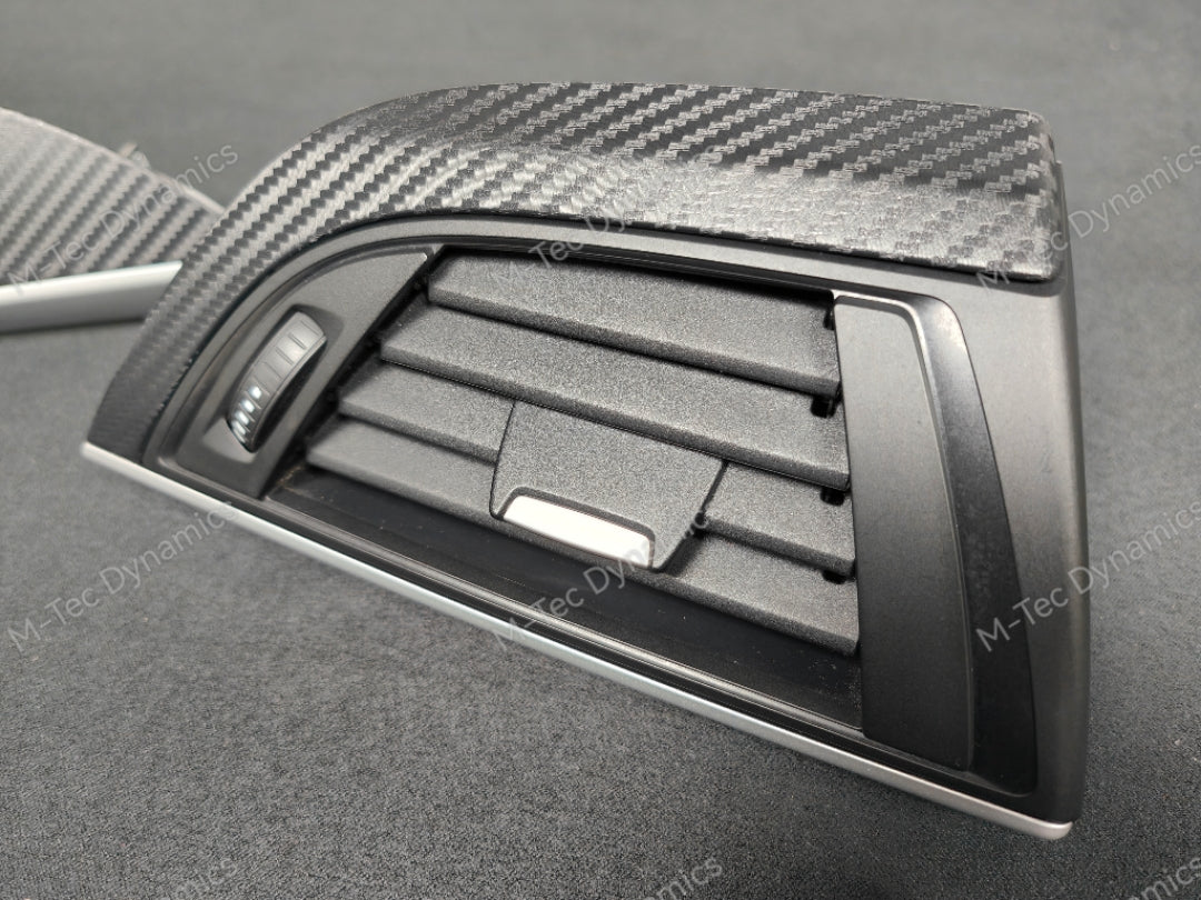 BMW F21 F22 INTERIOR TRIM SET - 3D CARBON / SILVER ACCENT