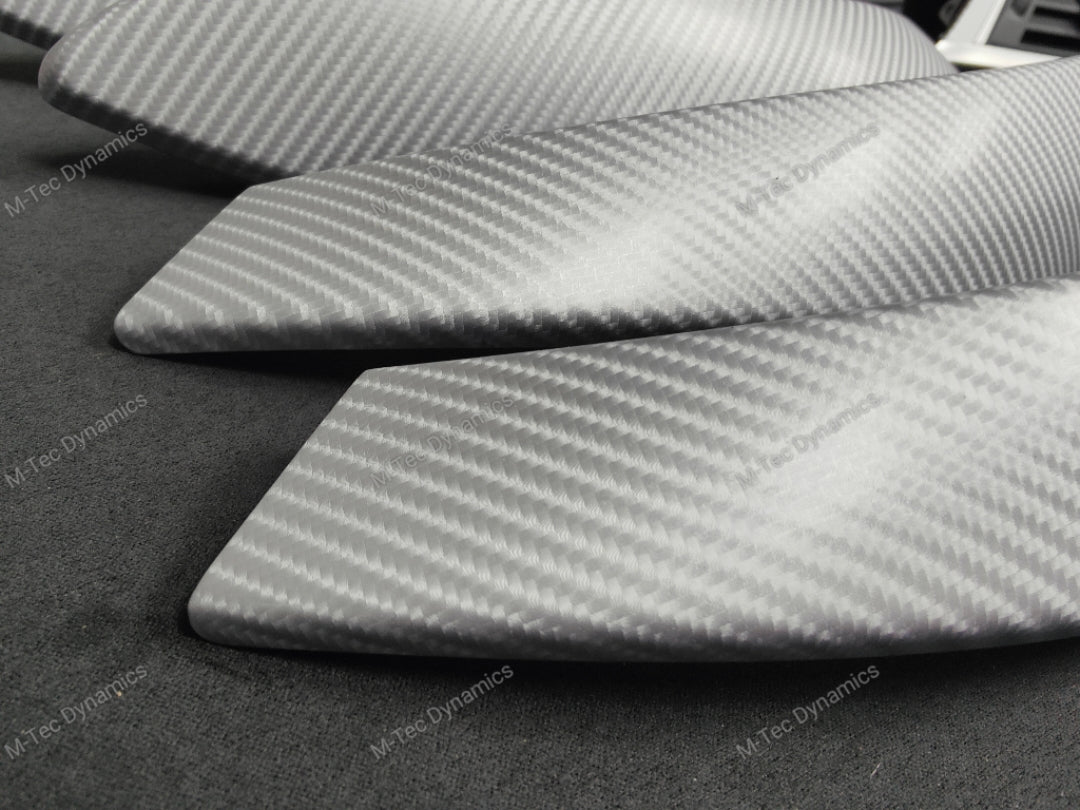BMW F30 F31 F36 LCI INTERIOR TRIM SET - 4D SILVER CARBON / SILVER ACCENT