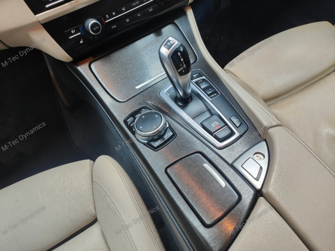 WRAPPING SERVICE - BMW F10 F11 INTERIOR TRIM SET - BLACK BRUSHED ALUMINIUM