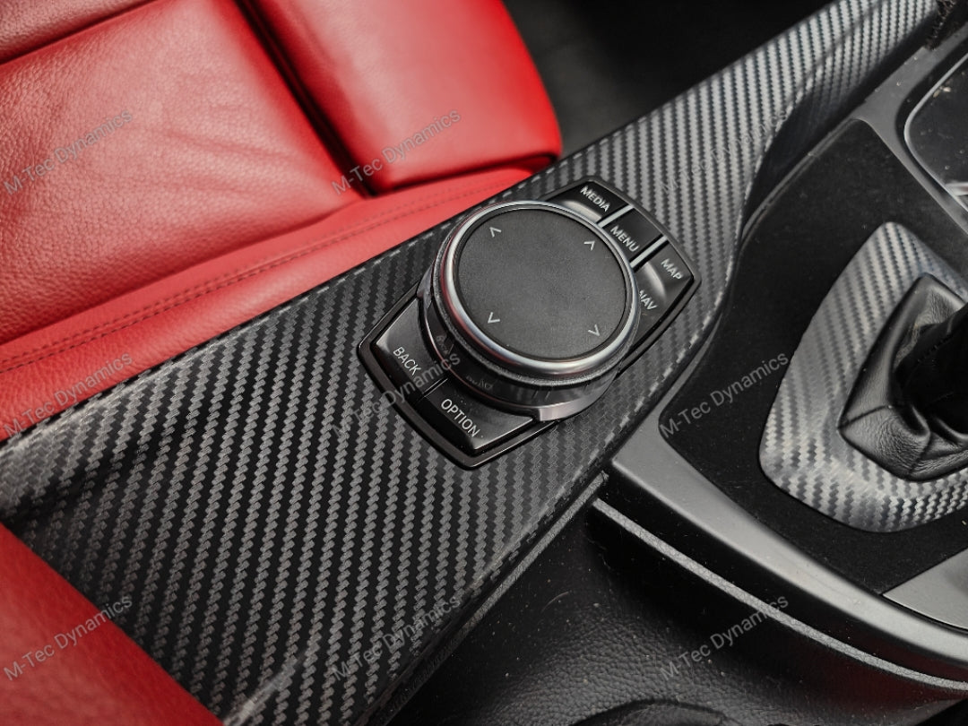 WRAPPING SERVICE - BMW F3X INTERIOR TRIM SET - PERFORMANCE STYLE / 3D MATT CARBON (F30 F31 F32 F33 F36)