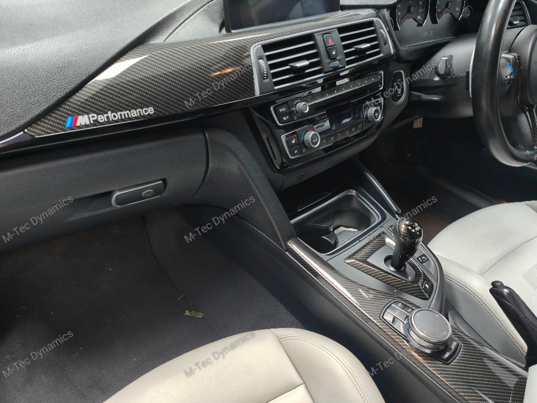WRAPPING SERVICE - BMW F8X M3 / M4 INTERIOR TRIM SET - HIGH GLOSS CARBON - F80 F82 F83