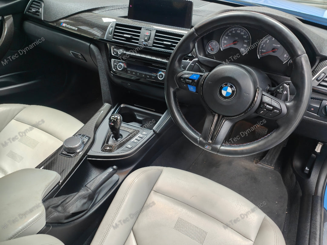 WRAPPING SERVICE - BMW F8X M3 / M4 INTERIOR TRIM SET - HIGH GLOSS CARBON - F80 F82