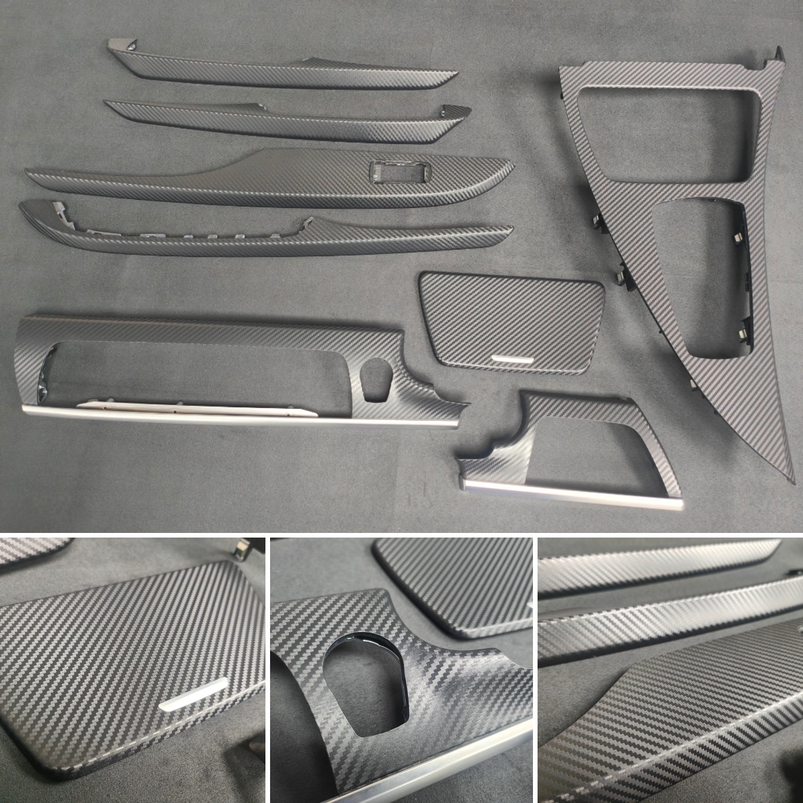 BMW 6-SERIES F06 GRAN COUPE 3D BLACK CARBON INTERIOR TRIM SET ??? M-Tec ...