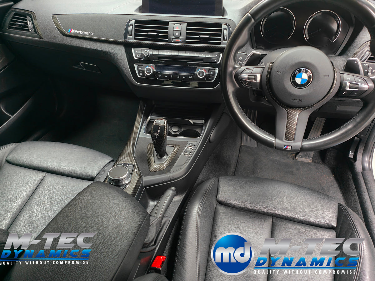 WRAPPING SERVICE - BMW F20 F21 F22 F23 LCI-2 PERFORMANCE STYLE INTERIOR TRIM SET - HIGH GLOSS CARBON