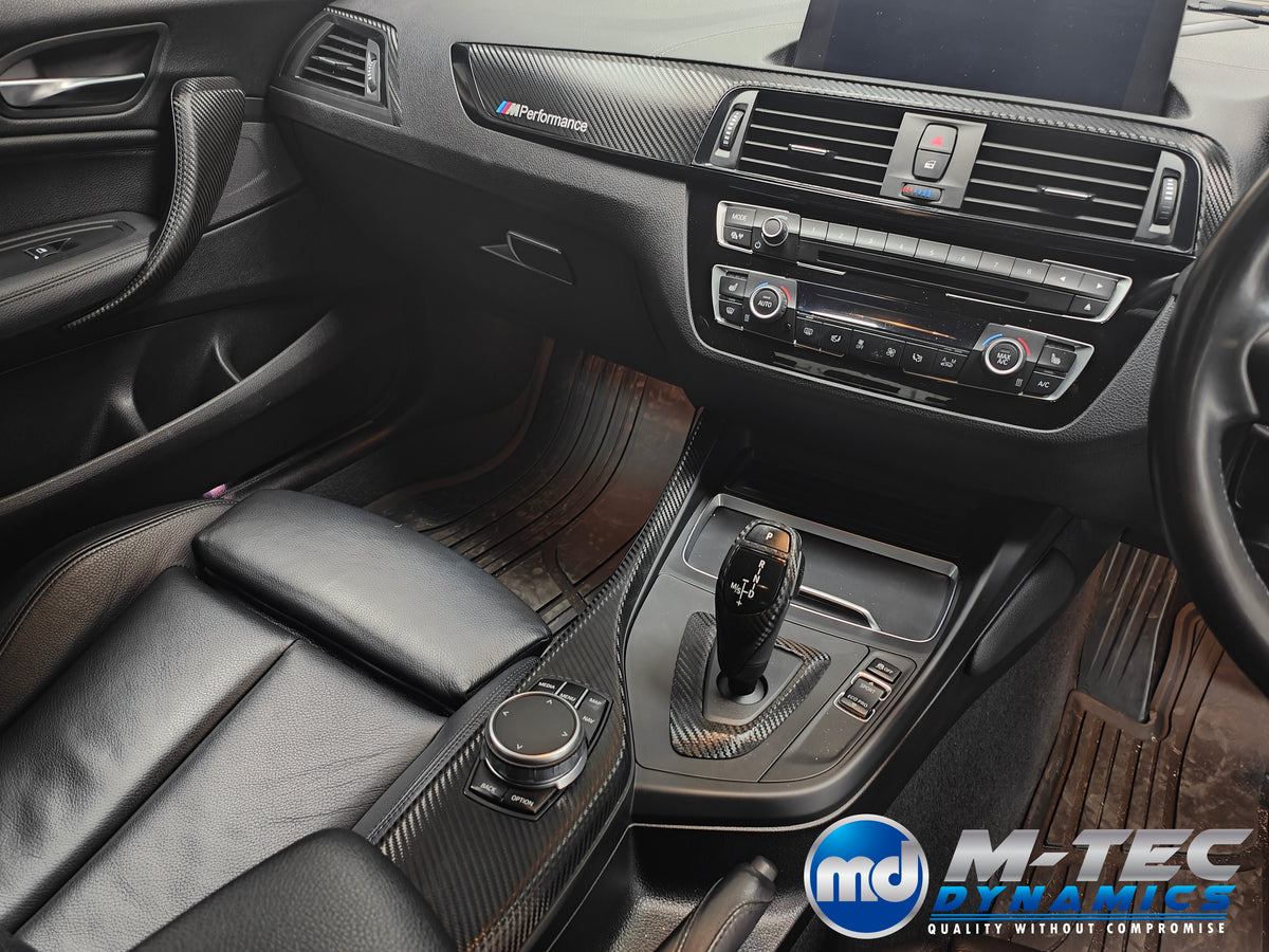 WRAPPING SERVICE - BMW F20 F21 F22 F23 LCI-2 INTERIOR TRIM SET - TEXTURED CARBON