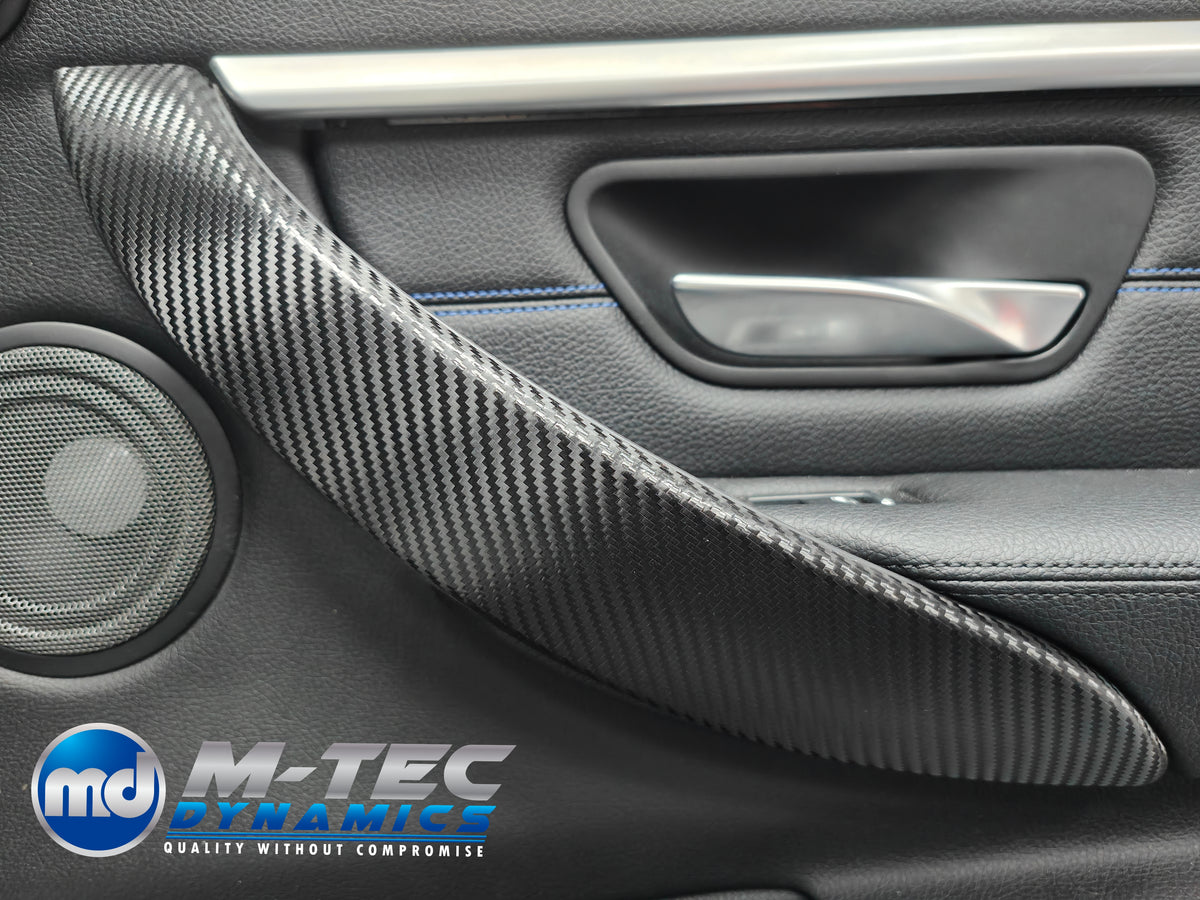WRAPPING SERVICE - BMW F3X INTERIOR TRIM SET - PERFORMANCE STYLE / TEXTURED CARBON (F30 F31 F32 F33 F36)