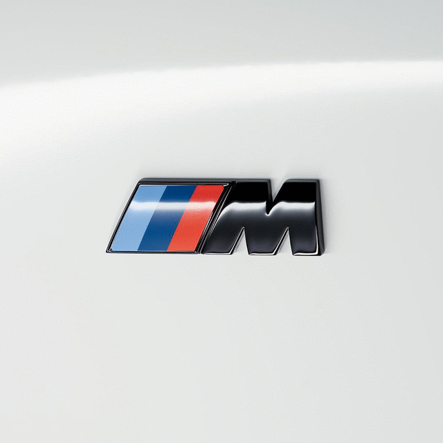 BMW ///M GLOSS BLACK SIDE WING BADGES (PAIR)
