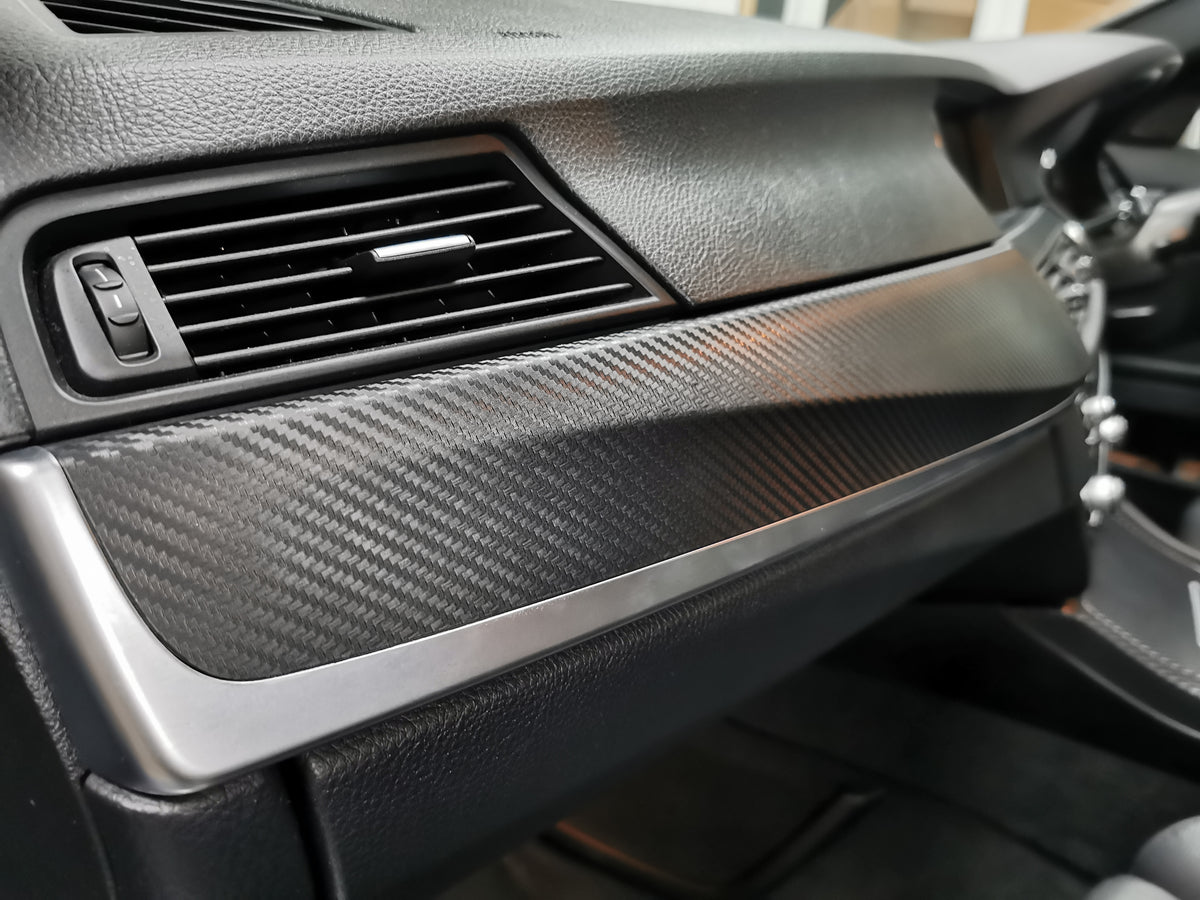 BMW F10 F11 MANUAL INTERIOR TRIM SET - 3D BLACK CARBON