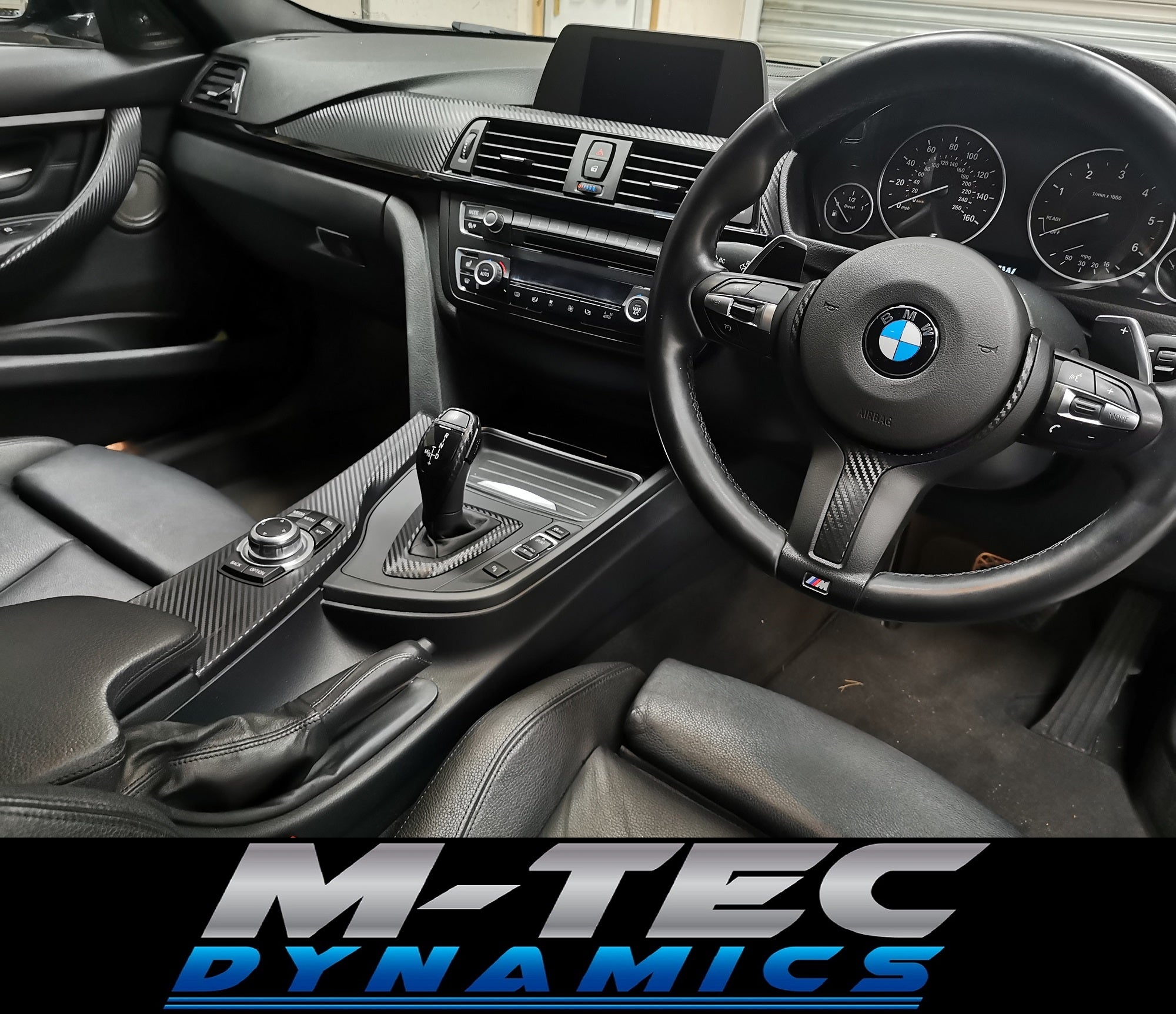 WRAPPING SERVICE BMW F30 F32 INTERIOR TRIM SET 3D CARBON M