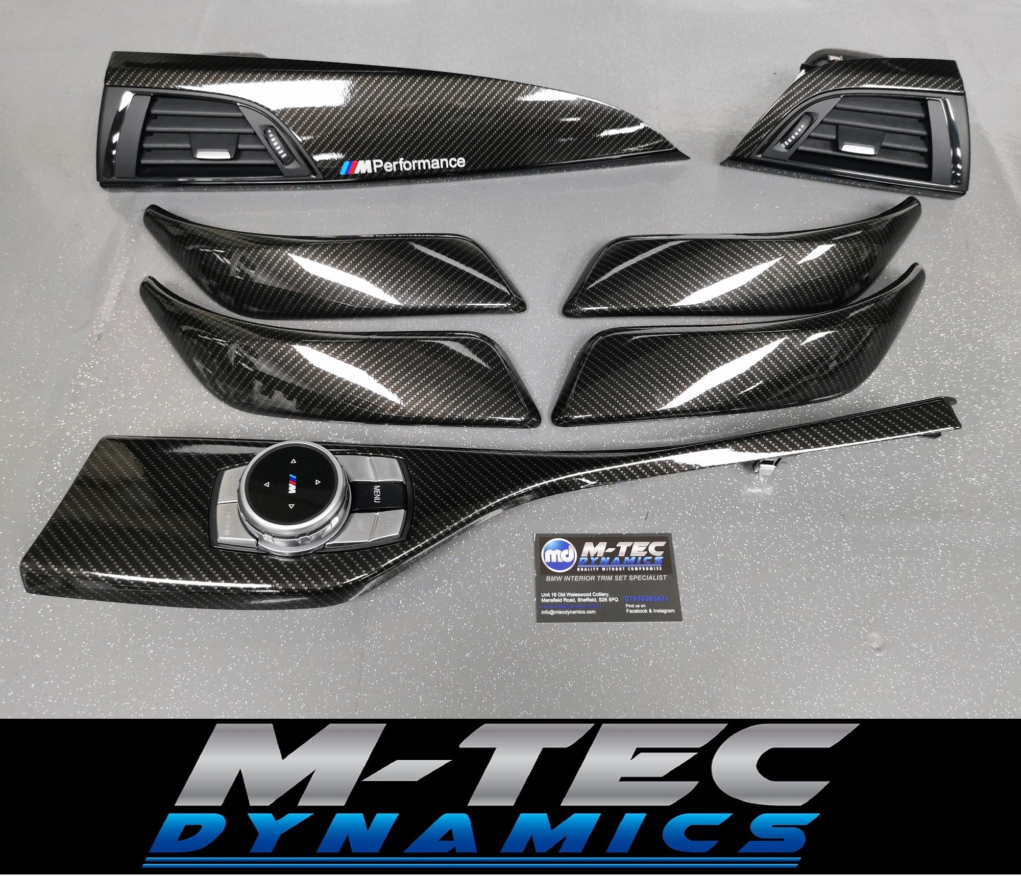 BMW F20 INTERIOR TRIM SET - HIGH GLOSS CARBON / GLOSS BLACK ACCENT (MT ...