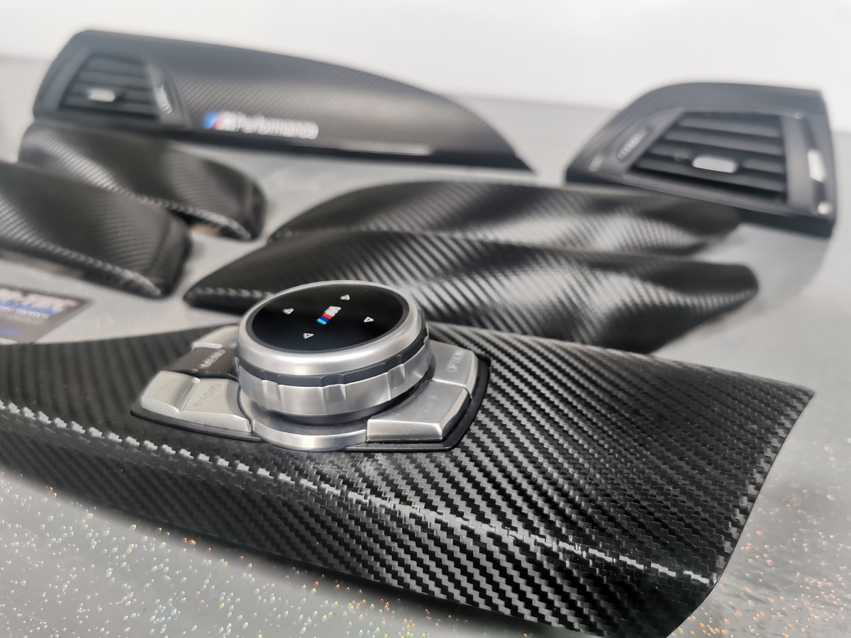 BMW F20 INTERIOR TRIM SET - TEXTURED CARBON / GLOSS BLACK ACCENT