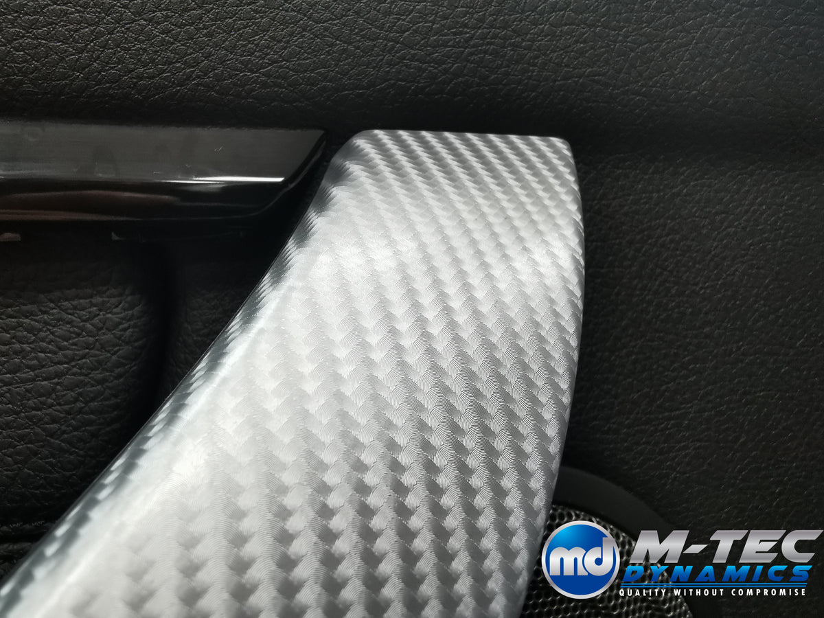 WRAPPING SERVICE - BMW F3X INTERIOR TRIM SET 4D SILVER CARBON F30 F31 F32 F33 F36