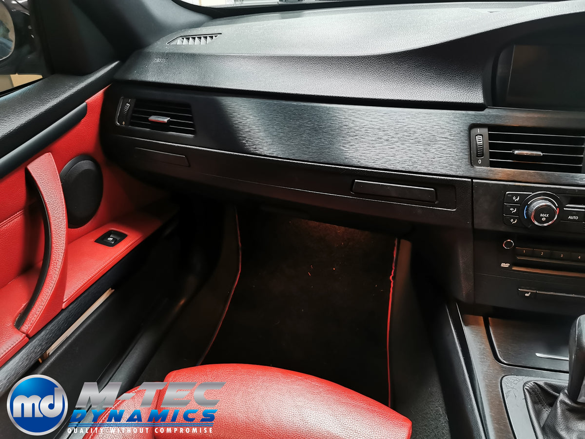 BMW E92 INTERIOR TRIM SET - BLACK BRUSHED ALUMINIUM - CCC I-DRIVE