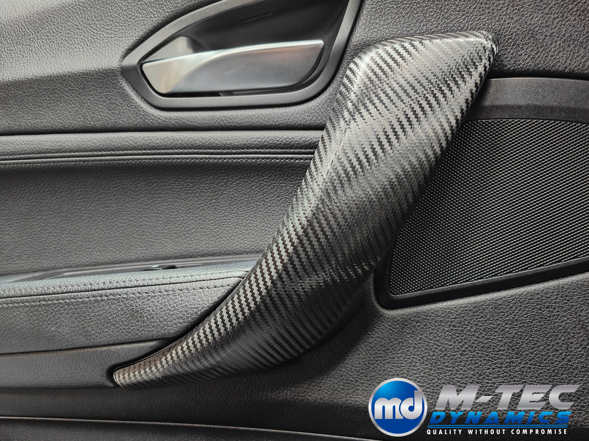 WRAPPING SERVICE - BMW F2X INTERIOR TRIM SET - TEXTURED CARBON / GLOSS BLACK ACCENT - F20 F21 F22 F23