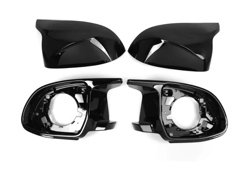 BMW ///M STYLE 4PC GLOSS BLACK WING MIRROR RETROFIT - G01 X3 / G02 X2 / G05 X5 / G06 X6