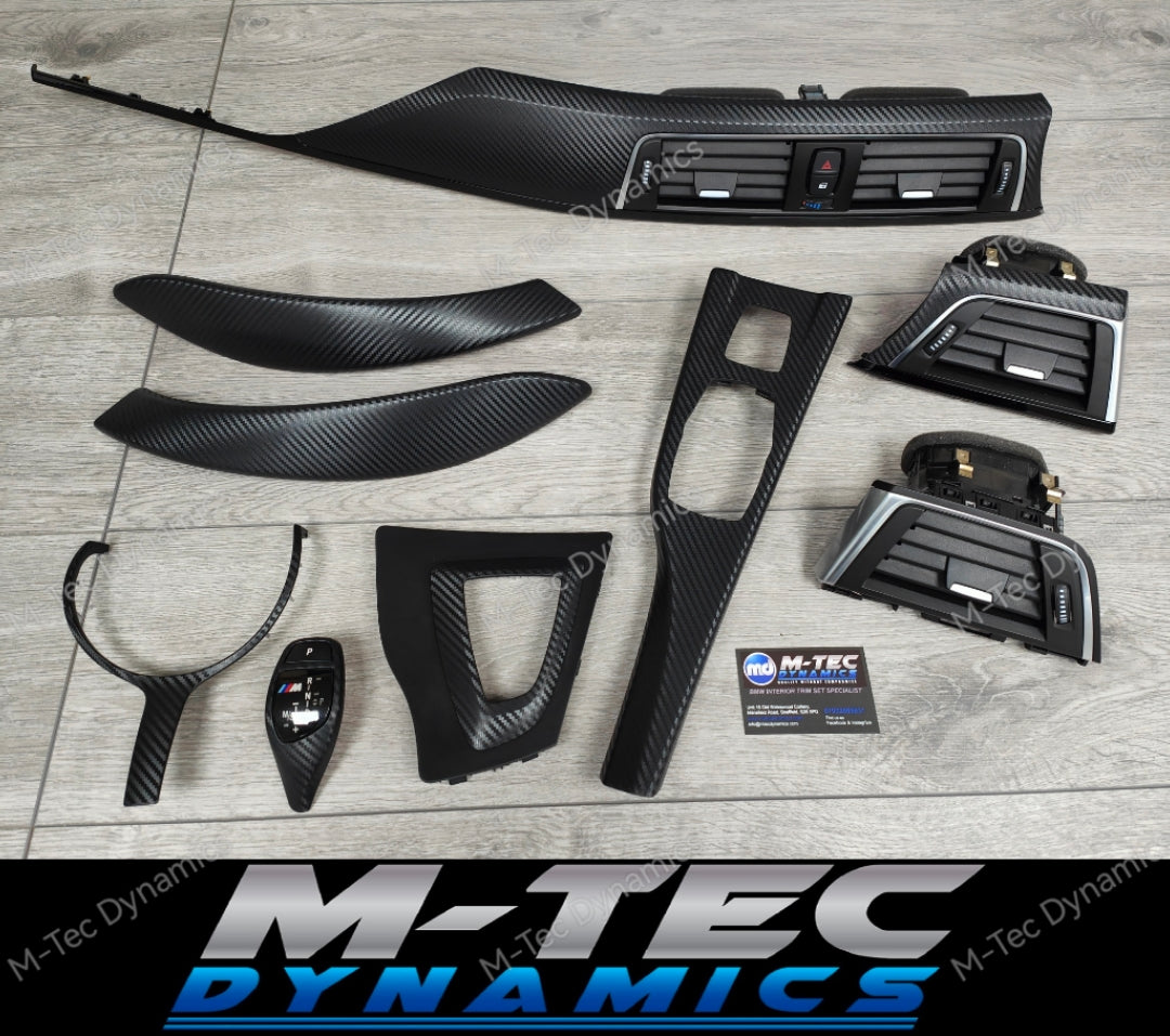 WRAPPING SERVICE - BMW F33 / F83 CONVERTIBLE INTERIOR TRIM SET - 3D CARBON