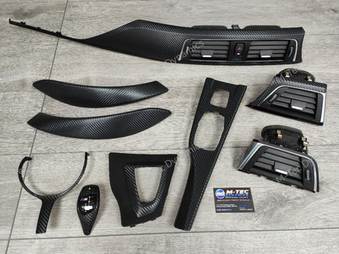 WRAPPING SERVICE - BMW F33 / F83 CONVERTIBLE INTERIOR TRIM SET - 3D CARBON