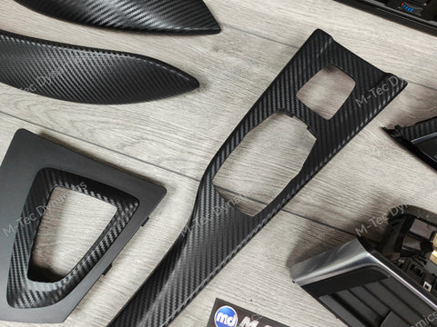 WRAPPING SERVICE - BMW F33 / F83 CONVERTIBLE INTERIOR TRIM SET - 3D CARBON