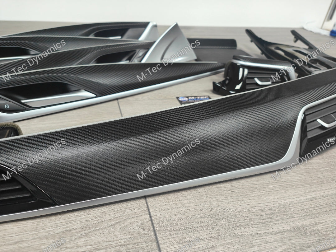 BMW G30 G31 INTERIOR TRIM SET - TEXTURED BLACK CARBON