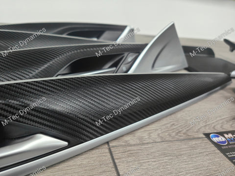 BMW G30 G31 INTERIOR TRIM SET WRAPPING SERVICE - TEXTURED BLACK CARBON