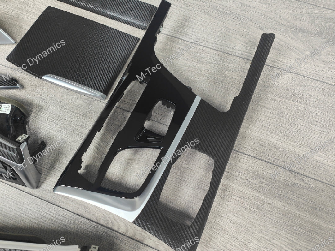 BMW G30 G31 INTERIOR TRIM SET - TEXTURED BLACK CARBON