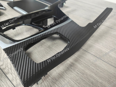 BMW G30 G31 INTERIOR TRIM SET WRAPPING SERVICE - TEXTURED BLACK CARBON