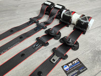 BMW 1-SERIES F20 5DR HATCH - FRONT & REAR SEAT BELT SET (RED EDGE)