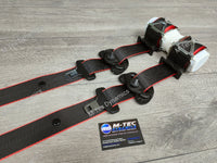 BMW 1-SERIES E87 5DR HATCH - FRONT SEAT BELT SET (RED EDGE)