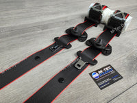 BMW 1-SERIES F21 3DR HATCH - FRONT SEAT BELT SET (RED EDGE)