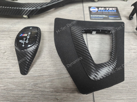 BMW F20 F21 F22 F23 LCI-2 PERFORMANCE STYLE INTERIOR TRIM SET - DEEP TEXTURED GLOSSY CARBON (MTD-TEX) - WRAPPING SERVICE