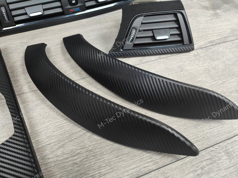 BMW F30 F31 F36 F80 PERFORMANCE STYLE INTERIOR TRIM SET - 3D CARBON