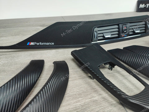 BMW F30 F31 F36 F80 PERFORMANCE STYLE INTERIOR TRIM SET - 3D CARBON