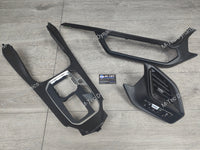 BMW 1-SERIES F40 / 2-SERIES F44 GRAN COUPE - DASH & CENTRE CONSOLE SET - DEEP TEXTURED GLOSSY BLACK CARBON (MTD-TEX)