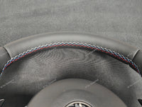 *SALE* BMW F-SERIES NAPPA LEATHER TRI-STITCH STEERING WHEEL (COMPLETE) - BMW 5 6 SERIES F10 F11 M5 F06 F12 F13 M6