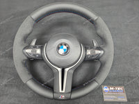 BMW X-SERIES NAPPA LEATHER TRI-STITCH / ALCANTARA STEERING WHEEL -  X3 F25 / X4 F26 / X5 F15 / X6 F16
