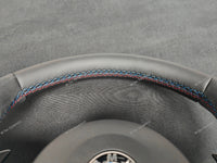 BMW X-SERIES NAPPA LEATHER TRI-STITCH / ALCANTARA STEERING WHEEL -  X3 F25 / X4 F26 / X5 F15 / X6 F16