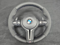 BMW F-SERIES NAPPA LEATHER TRI-STITCH / ALCANTARA STEERING WHEEL - BMW 1 2 3 4 SERIES F20 F22 F30 F32 M2 M3 M4