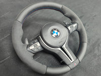BMW F-SERIES NAPPA LEATHER TRI-STITCH / ALCANTARA STEERING WHEEL - BMW 1 2 3 4 SERIES F20 F22 F30 F32 M2 M3 M4