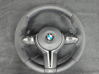 BMW X-SERIES NAPPA LEATHER TRI-STITCH / ALCANTARA STEERING WHEEL -  X3 F25 / X4 F26 / X5 F15 / X6 F16