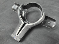 BMW F-SERIES ///M LEATHER / SILVER STEERING WHEEL TRIM (F&R) - M2 M3 M4 M5 M6