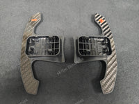 BMW F/G-SERIES BMW CARBON FIBRE STYLE RED STEERING WHEEL PADDLE SHIFTERS - (F80 M3 F82 F83 M4 M2 F30 G20 G80)