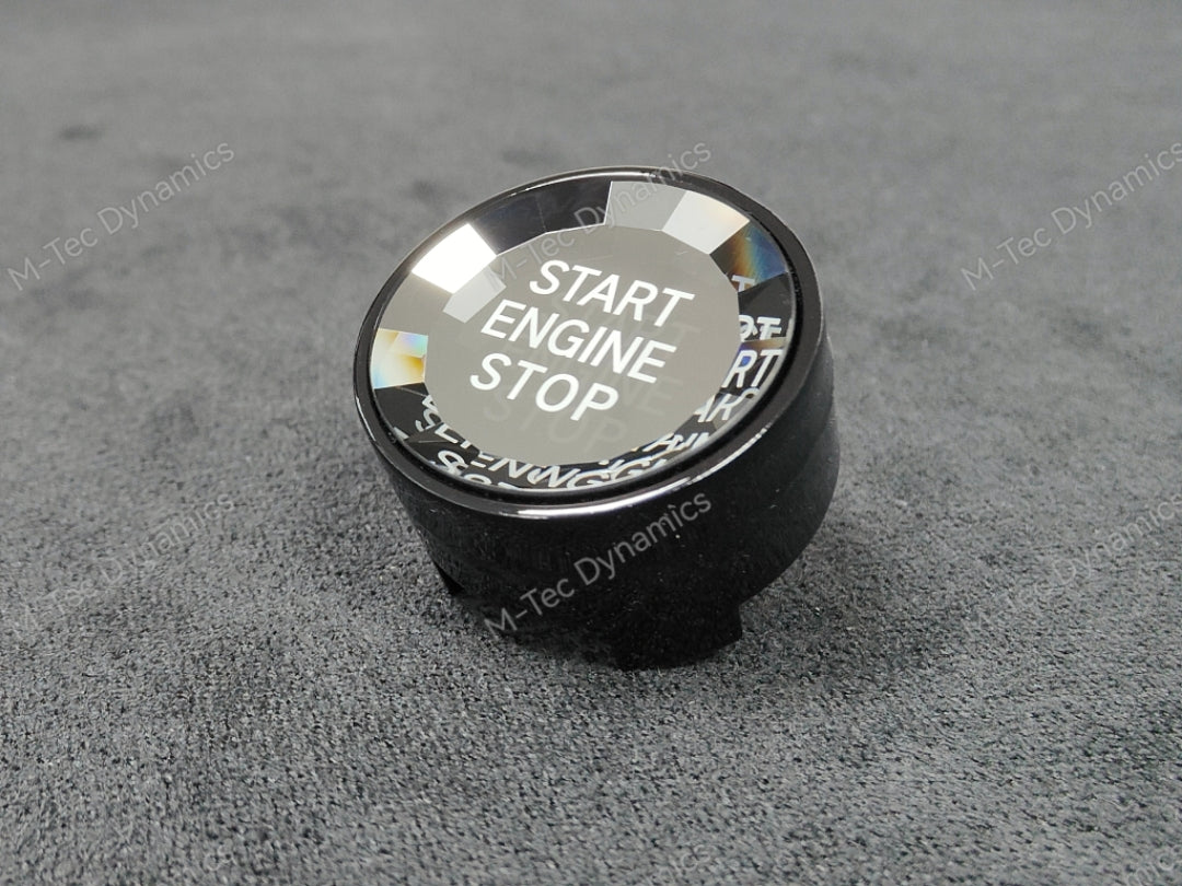 BMW F-SERIES BLACK (CRYSTAL) ENGINE START BUTTON - 1/2/3/4/5/6 SERIES - F2X F3X F8X M3 M4 M5 M6