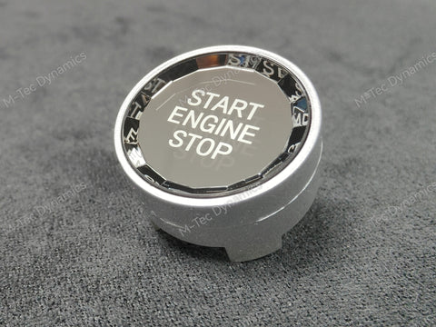 BMW F-SERIES SILVER (CRYSTAL) ENGINE START BUTTON - 1/2/3/4/5/6 SERIES - F2X F3X F8X M3 M4 M5 M6