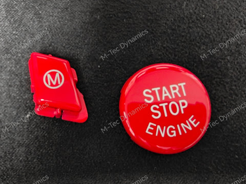 BMW E9X M3 RED ENGINE START BUTTON & M STEERING WHEEL SWITCH BUTTON – M ...