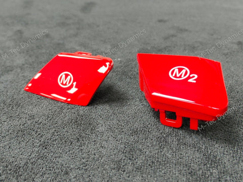Red M1/M2 Buttons For BMW M3 M4 M5 M6 X5M X6M F-Series Models - Steering Wheel