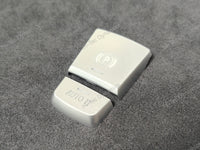 BMW F-SERIES SILVER P PARK BUTTON COVERS - 5/6 SERIES F10 F06 F11 F12 F13 F15 X5 / F16 X6