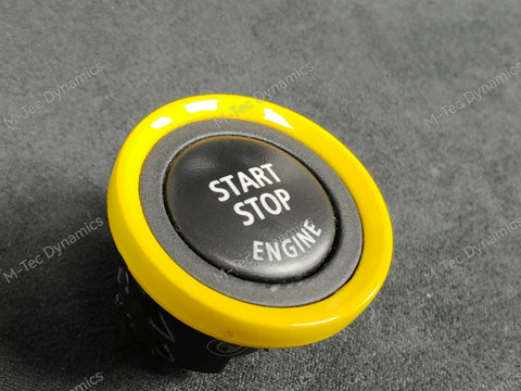 BMW E9X SERIES LCI (YELLOW) ENGINE START BUTTON - E90 E92 E93 M3 / E89 Z4