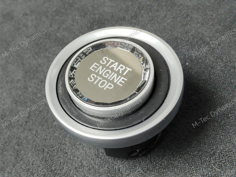 Silver Crystal Engine Start/Stop Switch Button – For BMW E Chassis (E90 & More) – Direct Fit