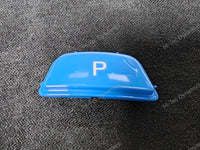 BMW F-SERIES BLUE P PARK GEAR SHIFTER INSERT BUTTON - 1/2/3/4/5 SERIES F1X F2X F3X F30 F32