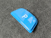 BMW F-SERIES BLUE P PARK GEAR SHIFTER INSERT BUTTON - 1/2/3/4/5 SERIES F1X F2X F3X F30 F32